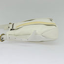 BURBERRY Shoulder Bag Leather White Auth ti3147-3