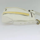 BURBERRY Shoulder Bag Leather White Auth ti3147-4