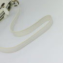 BURBERRY Shoulder Bag Leather White Auth ti3147-7