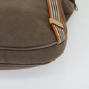 BURBERRY Blue Label Shoulder Bag Canvas Brown Auth ti3148-14