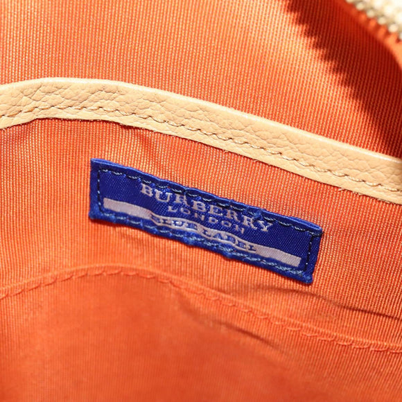 BURBERRY Blue Label Shoulder Bag Canvas Brown Auth ti3148