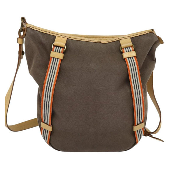 BURBERRY Blue Label Shoulder Bag Canvas Brown Auth ti3148