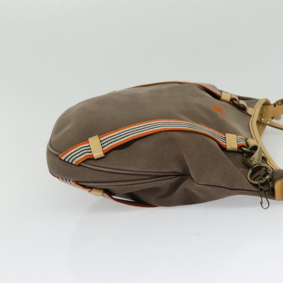 BURBERRY Blue Label Shoulder Bag Canvas Brown Auth ti3148