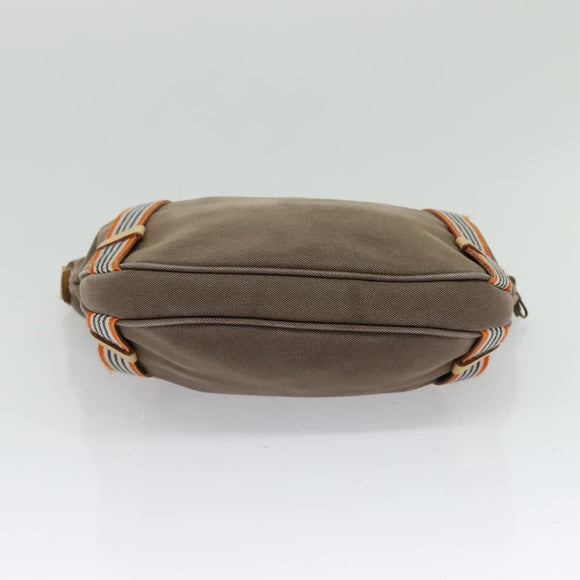 BURBERRY Blue Label Shoulder Bag Canvas Brown Auth ti3148