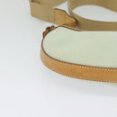 BURBERRY Blue Label Shoulder Bag Canvas Light Blue Silver Auth ti3149-9