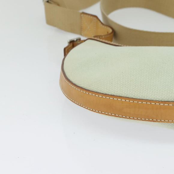 BURBERRY Blue Label Shoulder Bag Canvas Light Blue Silver Auth ti3149