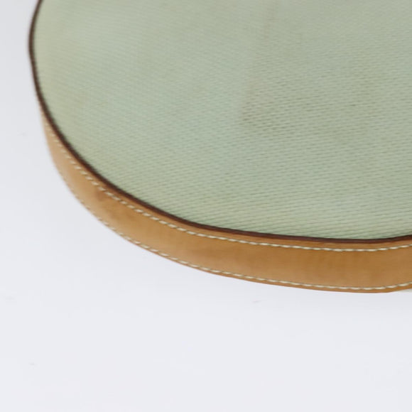 BURBERRY Blue Label Shoulder Bag Canvas Light Blue Silver Auth ti3149