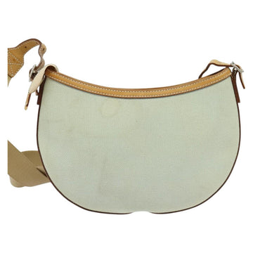 BURBERRY Blue Label Shoulder Bag Canvas Light Blue Silver Auth ti3149 - 0