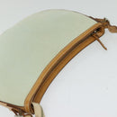 BURBERRY Blue Label Shoulder Bag Canvas Light Blue Silver Auth ti3149-6