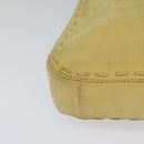 Burberrys Blue Label Shoulder Bag Suede Beige Silver Auth ti3150-14