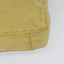 Burberrys Blue Label Shoulder Bag Suede Beige Silver Auth ti3150-15