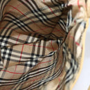 Burberrys Blue Label Shoulder Bag Suede Beige Silver Auth ti3150-17