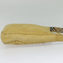 Burberrys Blue Label Shoulder Bag Suede Beige Silver Auth ti3150-4