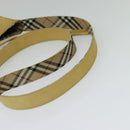 Burberrys Blue Label Shoulder Bag Suede Beige Silver Auth ti3150-7