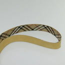 Burberrys Blue Label Shoulder Bag Suede Beige Silver Auth ti3150-8