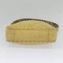 Burberrys Blue Label Shoulder Bag Suede Beige Silver Auth ti3150-5