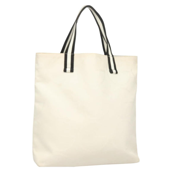 GUCCI Tote Bag Canvas White 123439 Auth ti3151
