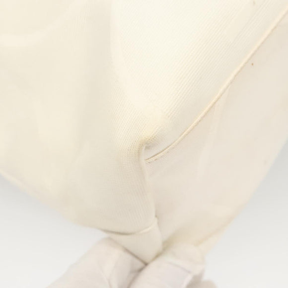 GUCCI Tote Bag Canvas White 123439 Auth ti3151