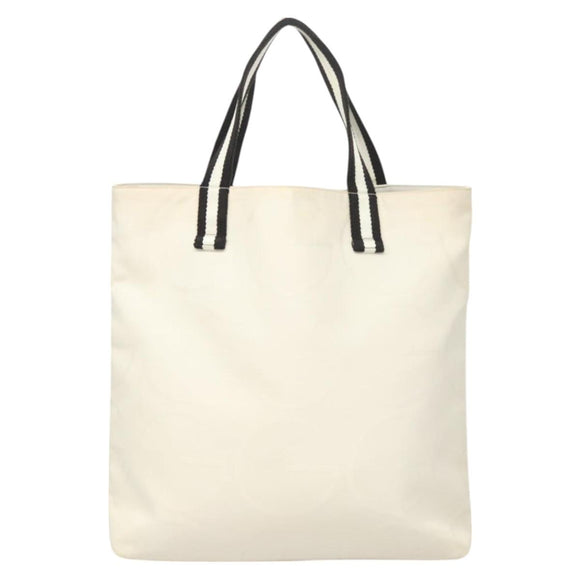 GUCCI Tote Bag Canvas White 123439 Auth ti3151