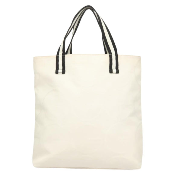 GUCCI Tote Bag Canvas White 123439 Auth ti3151