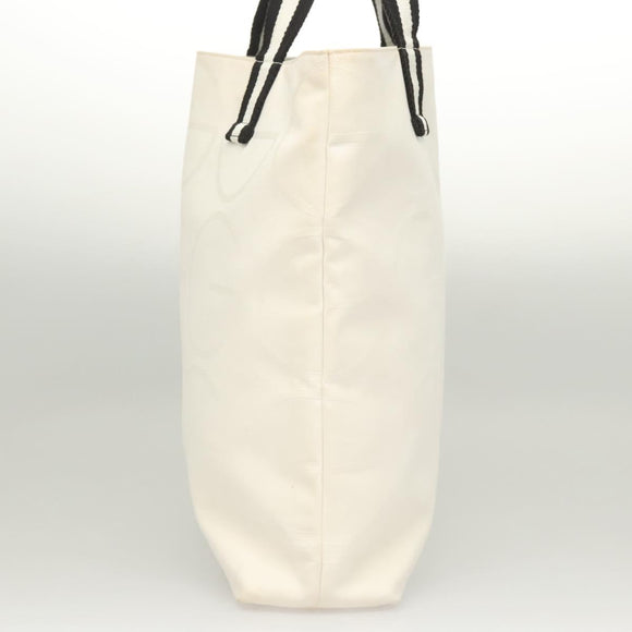 GUCCI Tote Bag Canvas White 123439 Auth ti3151
