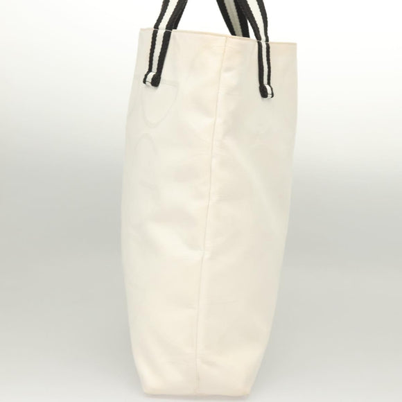 GUCCI Tote Bag Canvas White 123439 Auth ti3151