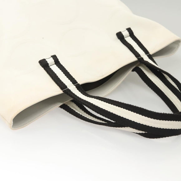 GUCCI Tote Bag Canvas White 123439 Auth ti3151