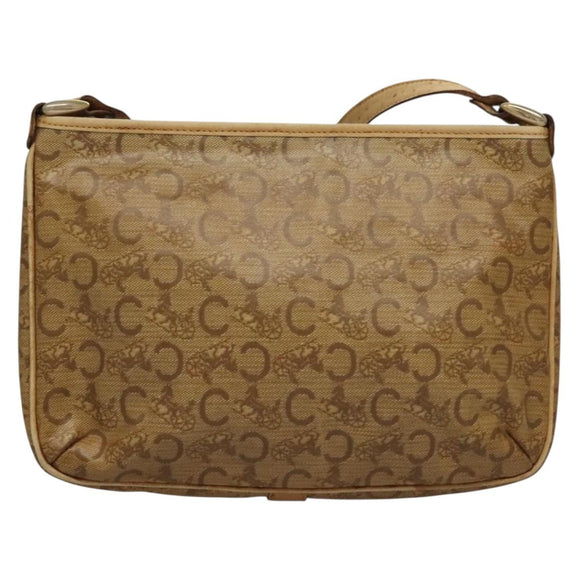 CELINE Macadam Canvas C Sulky Shoulder Bag 2Set Beige Brown Auth ti3152