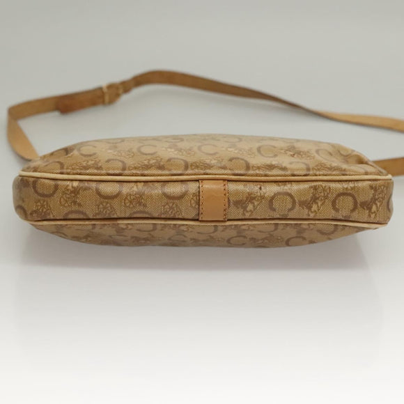 CELINE Macadam Canvas C Sulky Shoulder Bag 2Set Beige Brown Auth ti3152