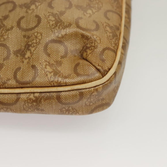 CELINE Macadam Canvas C Sulky Shoulder Bag 2Set Beige Brown Auth ti3152