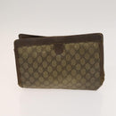 GUCCI GG Canvas Supreme Line Bag PVC Suede 3Set Beige Black Auth ti3153-10