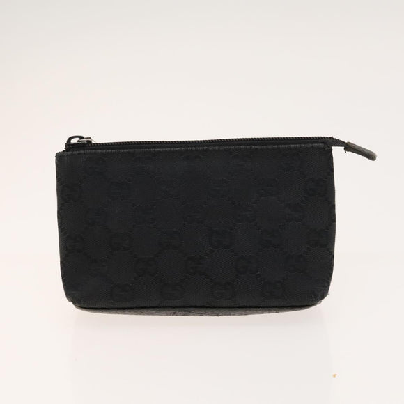 GUCCI GG Canvas Supreme Line Bag PVC Suede 3Set Beige Black Auth ti3153