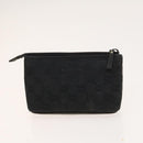 GUCCI GG Canvas Supreme Line Bag PVC Suede 3Set Beige Black Auth ti3153-17