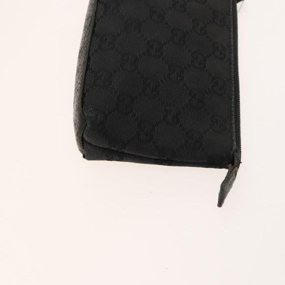 GUCCI GG Canvas Supreme Line Bag PVC Suede 3Set Beige Black Auth ti3153