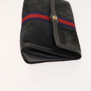 GUCCI GG Canvas Supreme Line Bag PVC Suede 3Set Beige Black Auth ti3153-4