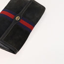 GUCCI GG Canvas Supreme Line Bag PVC Suede 3Set Beige Black Auth ti3153-5