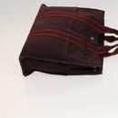 HERMES Tote Bag Canvas 3Set Gray Black Red Auth ti3156-13