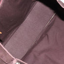 HERMES Tote Bag Canvas 3Set Gray Black Red Auth ti3156-18