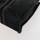 HERMES Tote Bag Canvas 3Set Gray Black Red Auth ti3156-25
