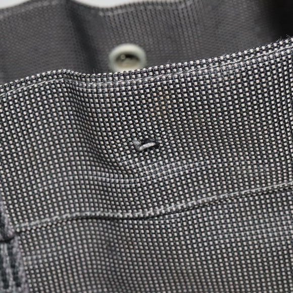 HERMES Tote Bag Canvas 3Set Gray Black Red Auth ti3156