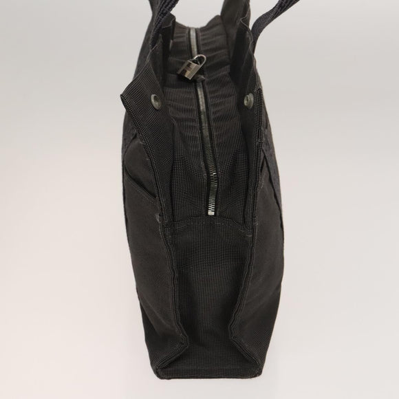 HERMES Tote Bag Canvas 3Set Gray Black Red Auth ti3156