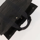 HERMES Tote Bag Canvas 3Set Gray Black Red Auth ti3156-6