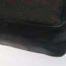 GUCCI Web Sherry Line Hand Bag Canvas Black Silver 73984 Auth ti3159-10