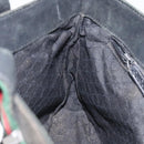 GUCCI Web Sherry Line Hand Bag Canvas Black Silver 73984 Auth ti3159-18