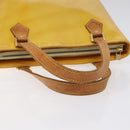 LOUIS VUITTON Monogram Vernis Houston Hand Bag Lime Yellow M91055 LV Auth ti3163-7