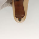 CHANEL High Heels Leather 35 1/2C Beige Black CC Auth ti3167-14