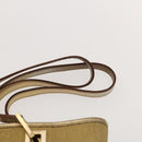 GUCCI GG Canvas Shoulder Bag 2Set Beige Gold Auth ti3169-14