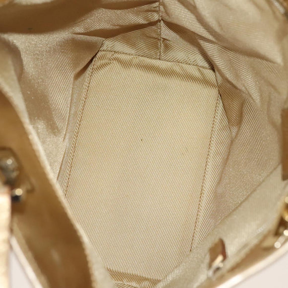 GUCCI GG Canvas Shoulder Bag 2Set Beige Gold Auth ti3169