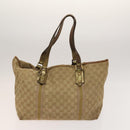 GUCCI GG Canvas Shoulder Bag 2Set Beige Gold Auth ti3169-2