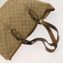 GUCCI GG Canvas Shoulder Bag 2Set Beige Gold Auth ti3169-5